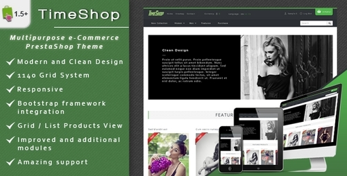 Product picture Timeshop - Ecommerce Prestashop Theme
